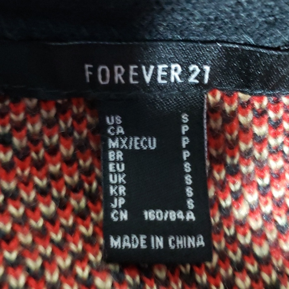 FOREVER 21 Plaid Cardigan Sweater, Size S - Picture 14 of 15